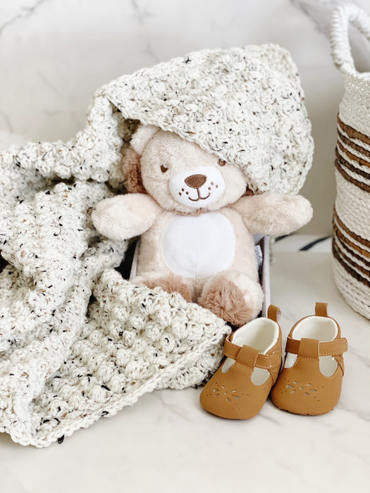 Handmade Hooded Crochet Baby Blanket