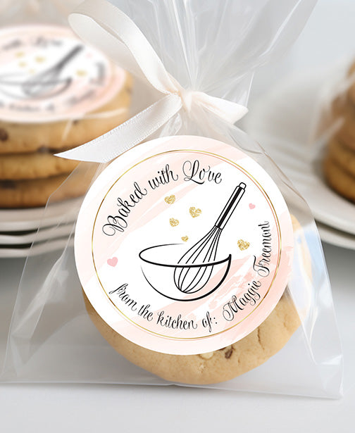 Baked with Love Bowl Whisk Stickers