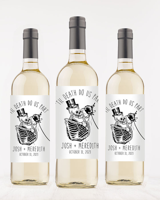 Til Death Do Us Part Wine Labels