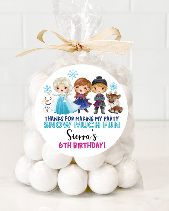 Frozen Birthday Party Stickers