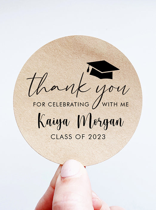 Thank You Graduation Stickers