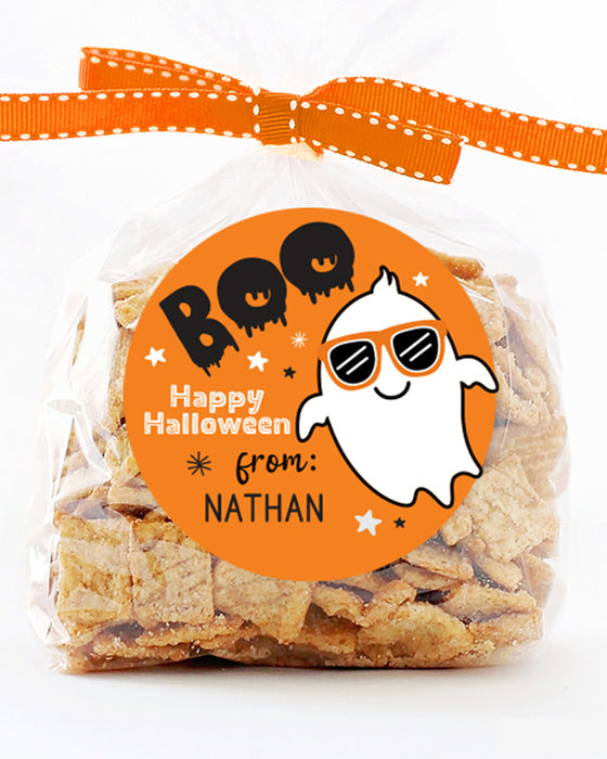Cool Ghost Boo Treat Stickers