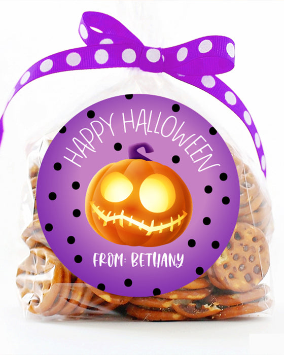 Purple Jack Halloween Sticker