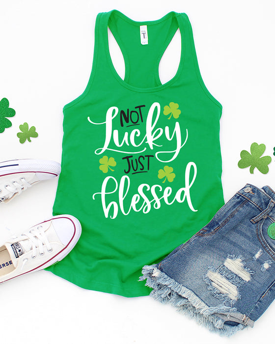 Not Lucky Just Blessed Women's Tank