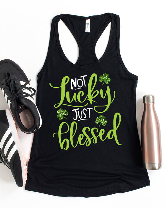 Not Lucky Just Blessed Women's Tank