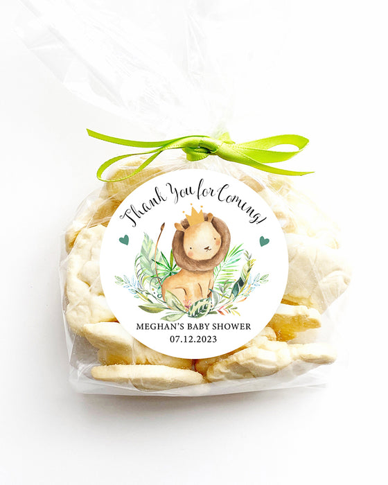 Little Lion Baby Shower Stickers