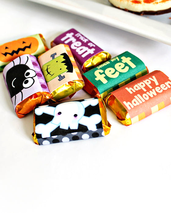 Happy Halloween Printable Mini Candy Wrappers