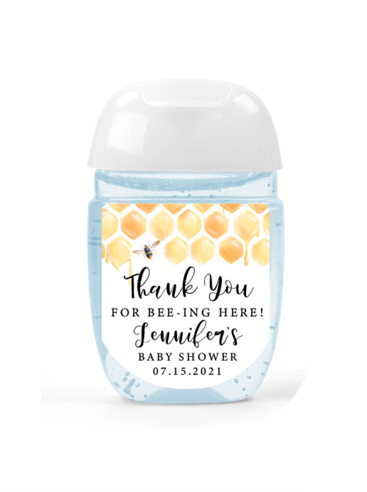 Thank You for Beeing Here Hand Sanitizer Label