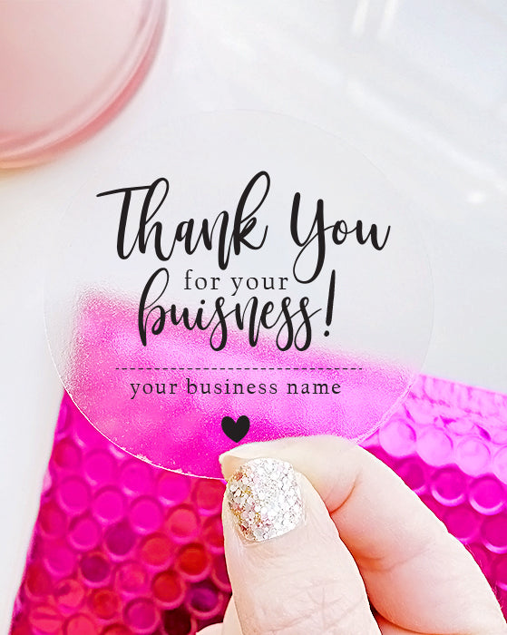Thank You for Your Business Stickers