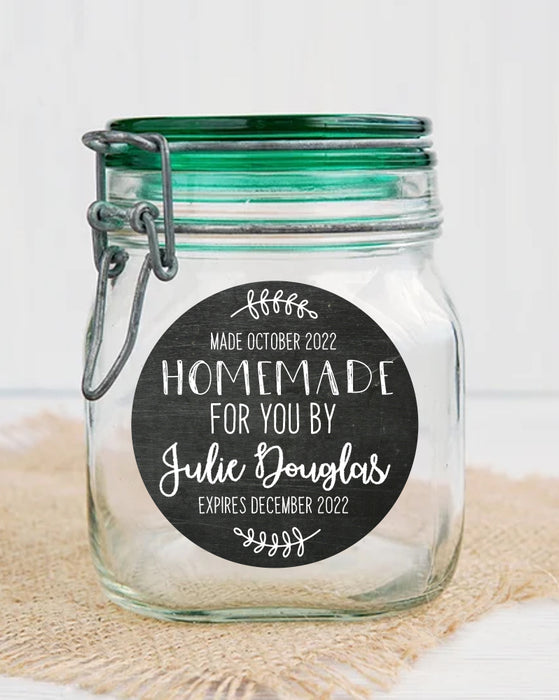 Chalkboard Canning Jar Stickers