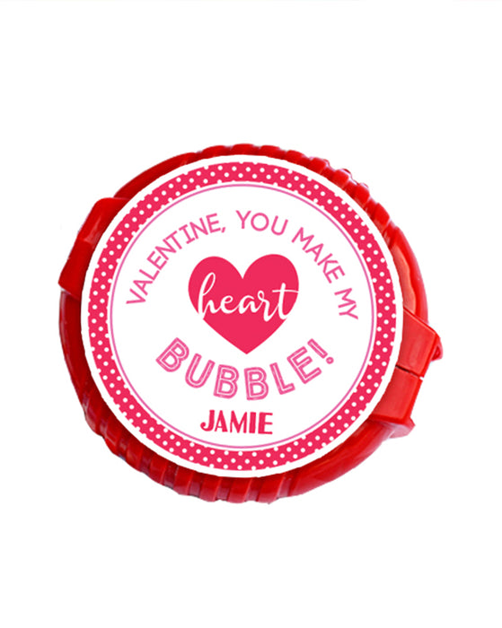 Bubble Gum Valentine Stickers