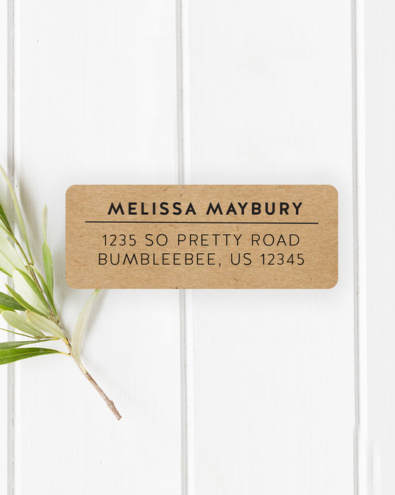 simple modern address labels