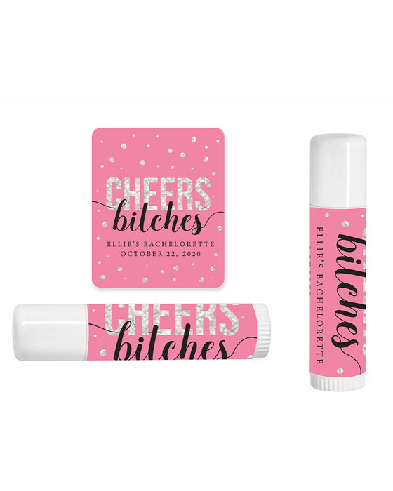Cheers Bitches Bachelorette Lip Balm Labels