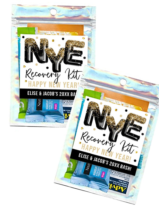 New Years Eve Hangover Kit Labels