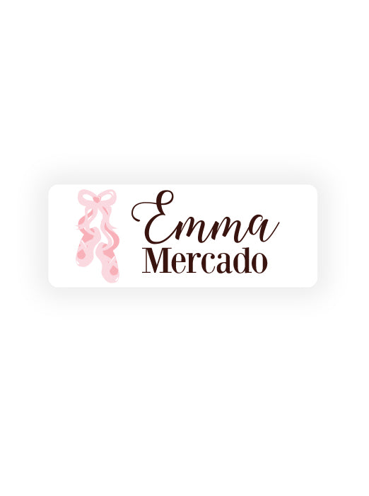 Ballet Slippers Waterproof Name Labels