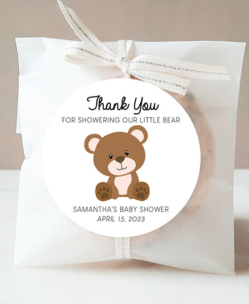 Teddy Bear Baby Shower Stickers