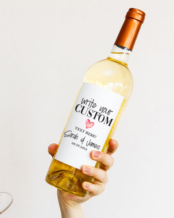 Custom Text Wine Labels