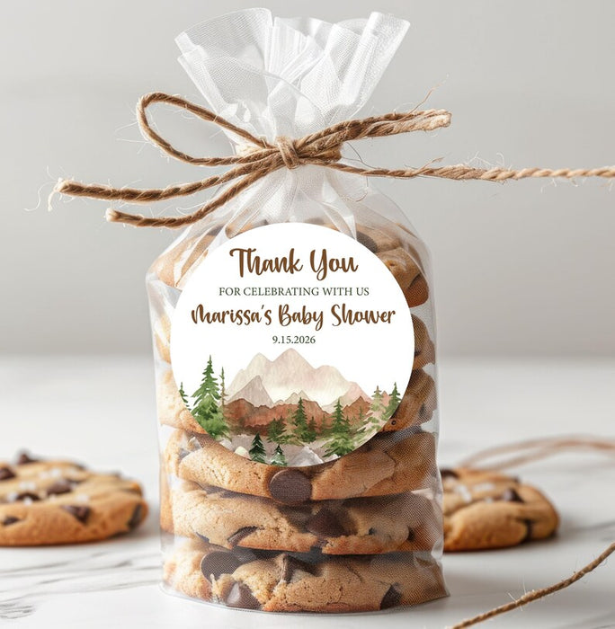 Mountain Adventure Baby Shower Stickers
