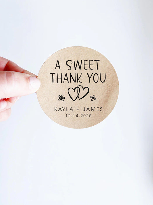 A Sweet Thank You Stickers