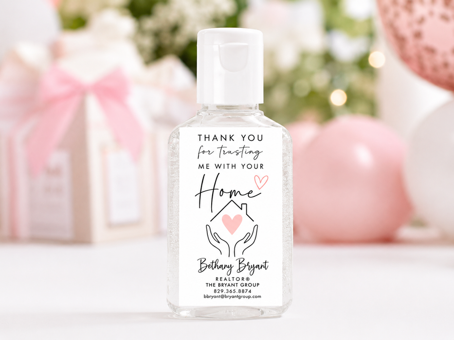 Realtor Hand Sanitizer Stickers