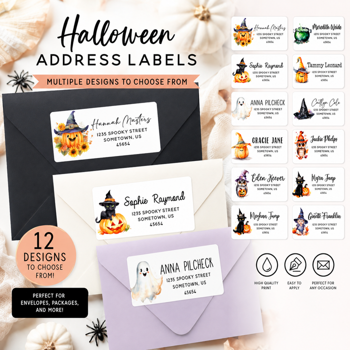 Halloween Return Address Stickers
