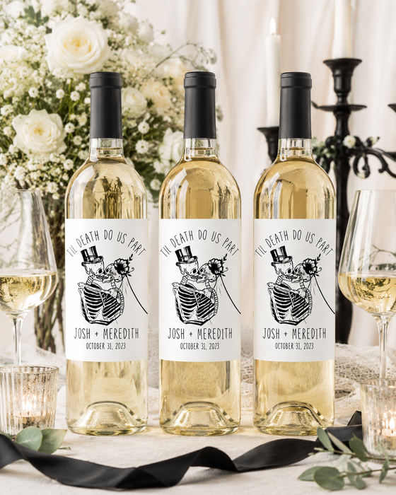 Til Death Do Us Part Wine Labels