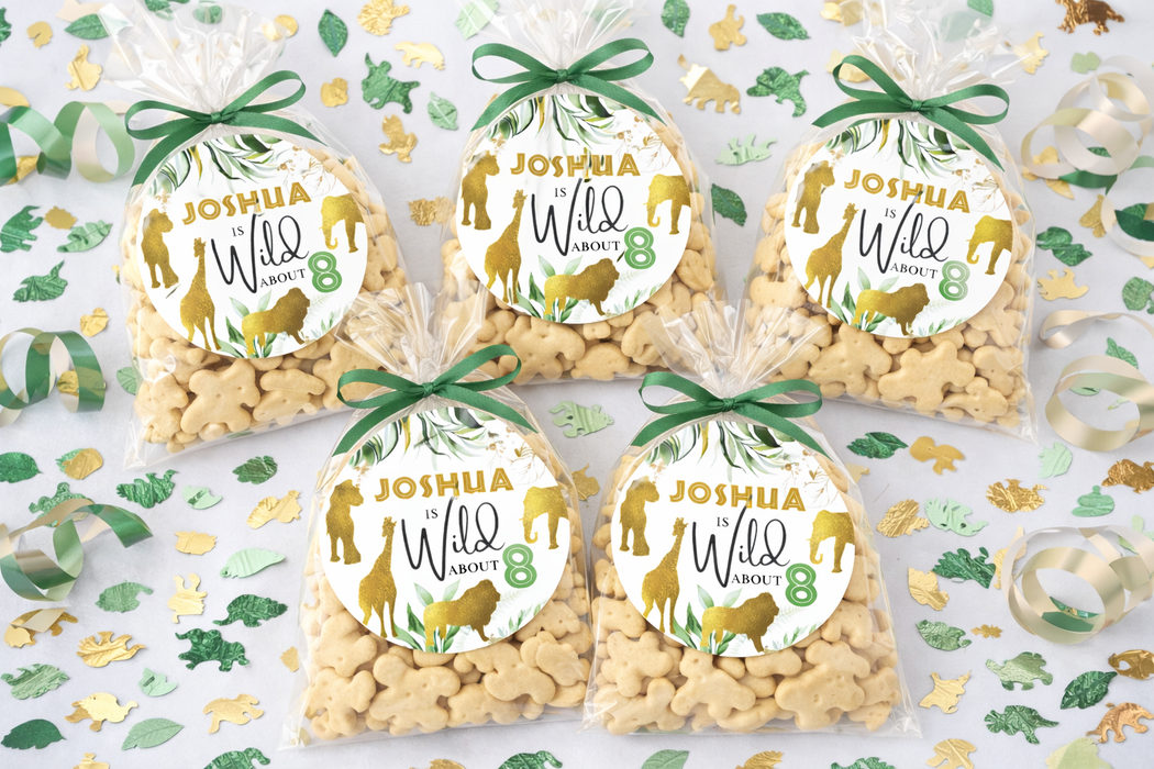 Wild About Safari Birthday Stickers