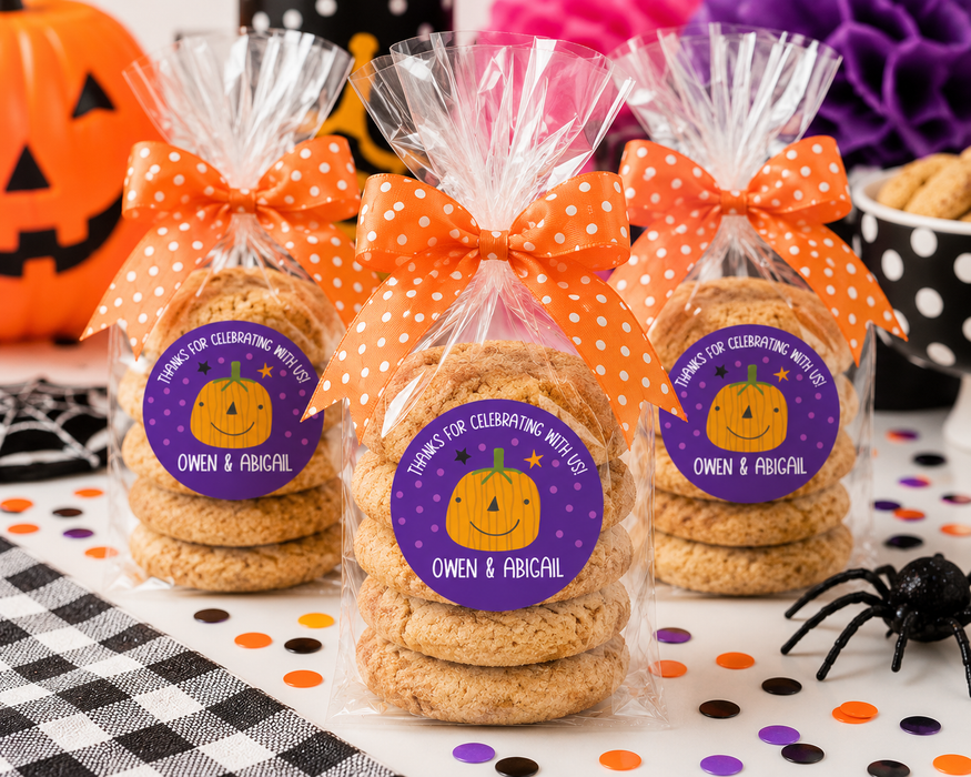 Little Pumpkin Halloween Treat Stickers