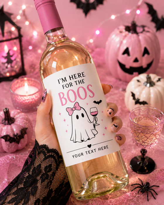 SHEET Faced Halloween Wine Labels
