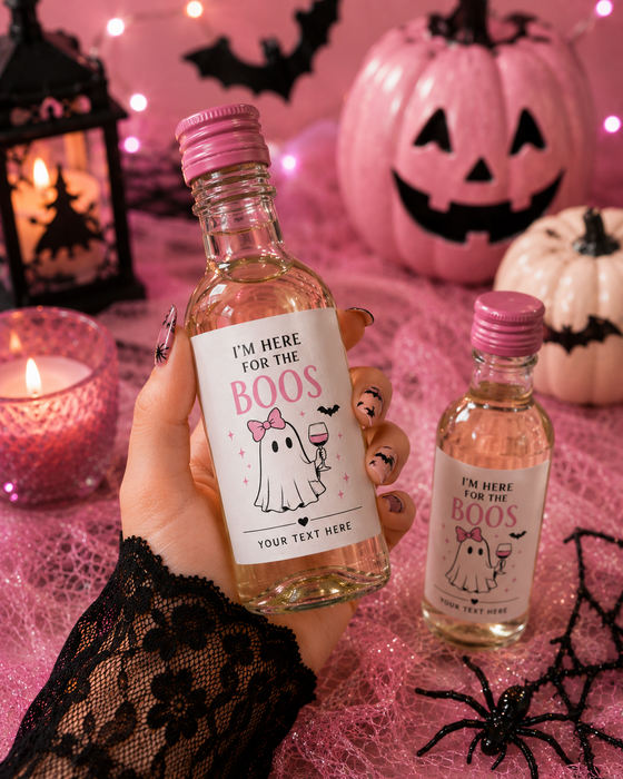 SHEET Faced Halloween Wine Labels