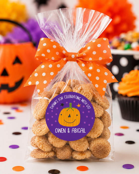 Little Pumpkin Halloween Treat Stickers