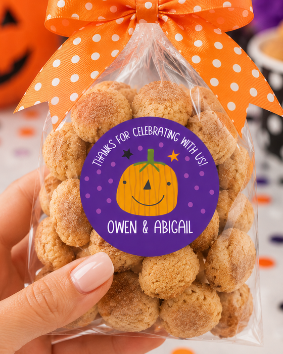 Little Pumpkin Halloween Treat Stickers