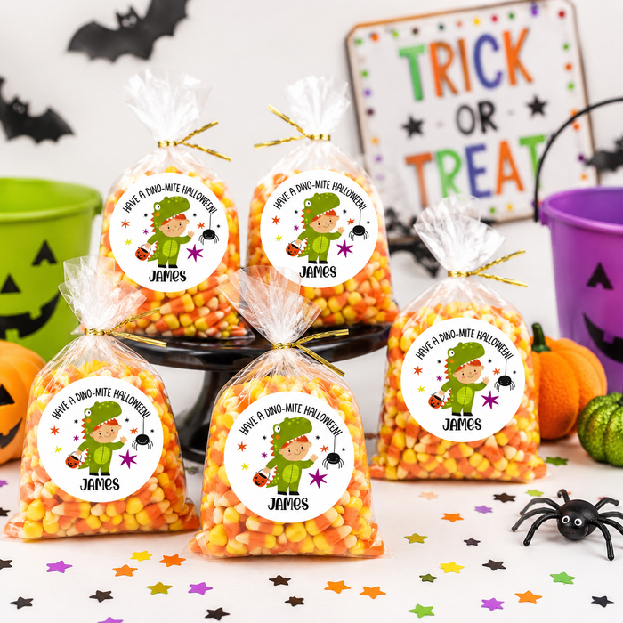 Dino-mite Halloween Treat Stickers