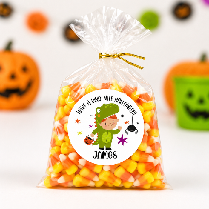 Dino-mite Halloween Treat Stickers
