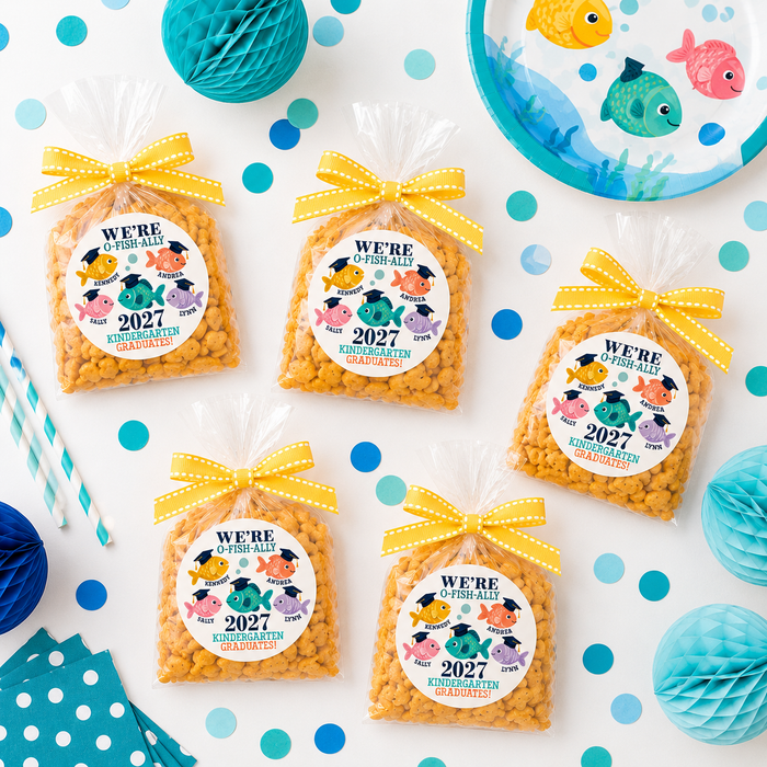 O-Fish-Ally Kindergarten Graduation Stickers