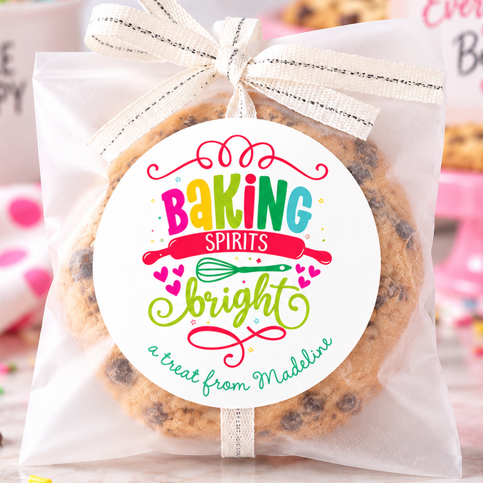 Baking Spirits Bright Holiday Labels