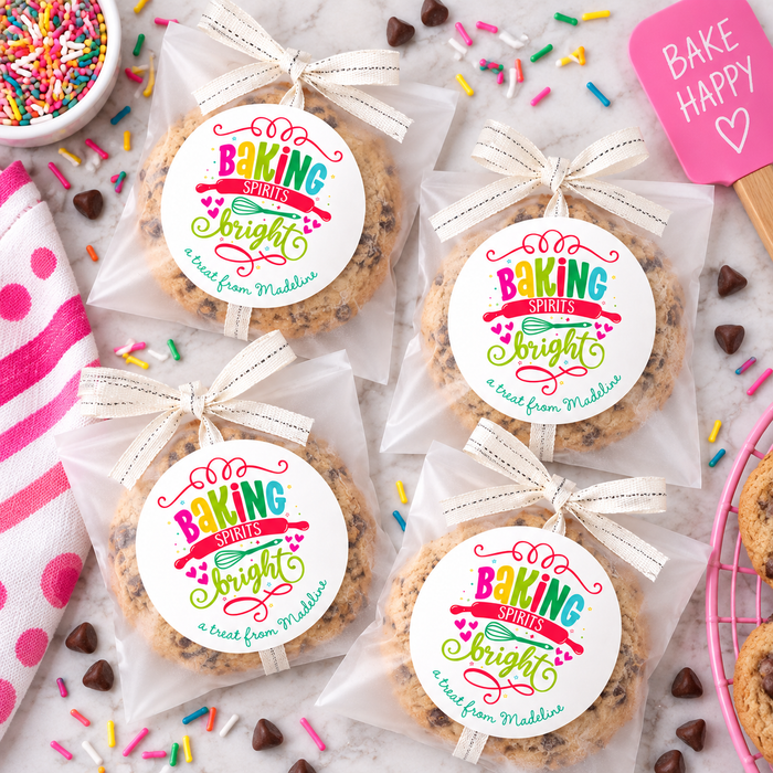 Baking Spirits Bright Holiday Labels
