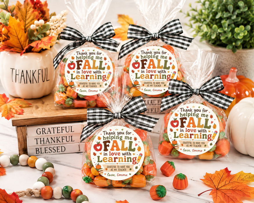 Fall Teacher Gift Stickers