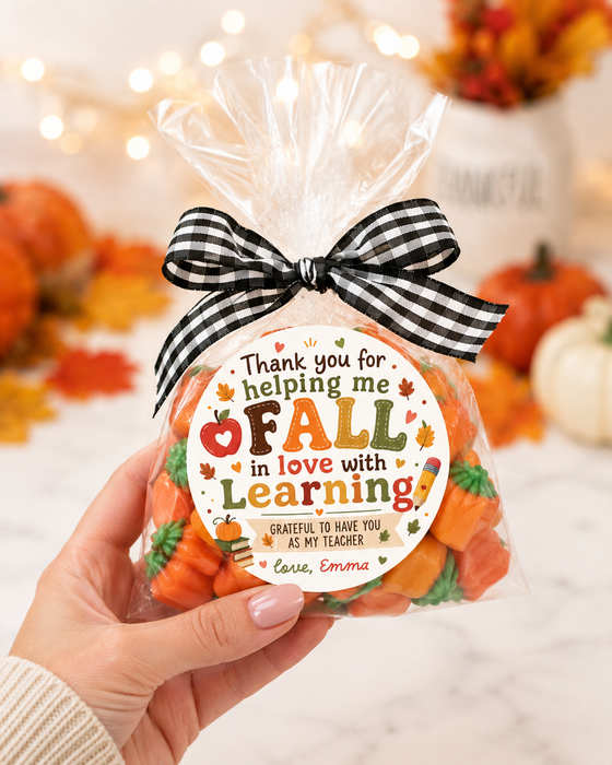 Fall Teacher Gift Stickers