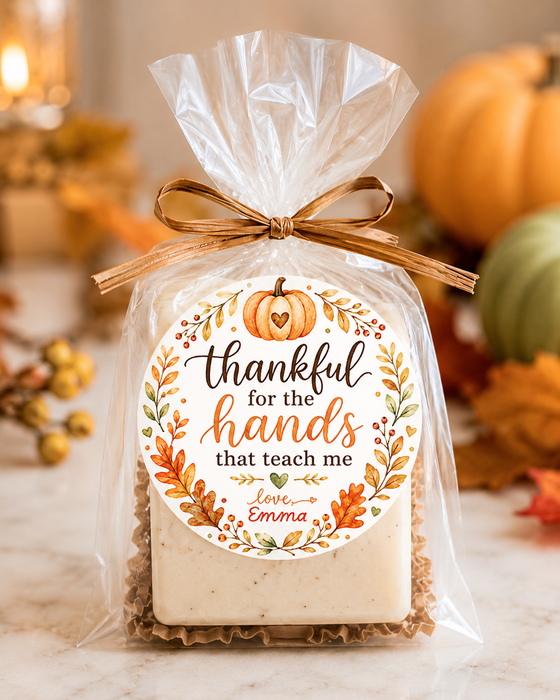 Thankful for the Hands That Teach Me Stickers