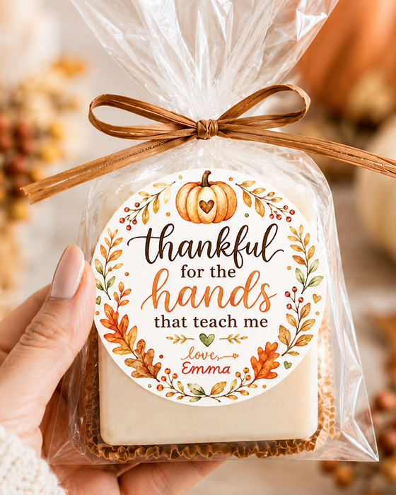 Thankful for the Hands That Teach Me Stickers