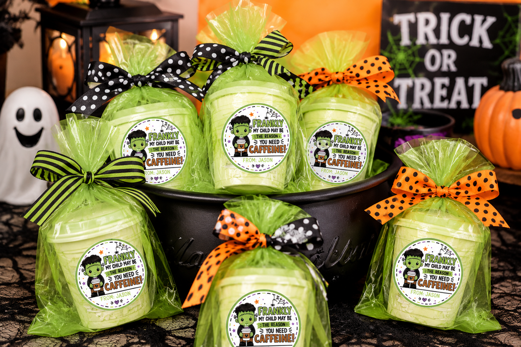 Frankenstein Halloween Student Favor Stickers