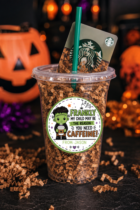 Frankenstein Halloween Student Favor Stickers