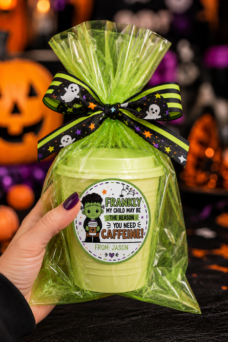 Frankenstein Halloween Student Favor Stickers