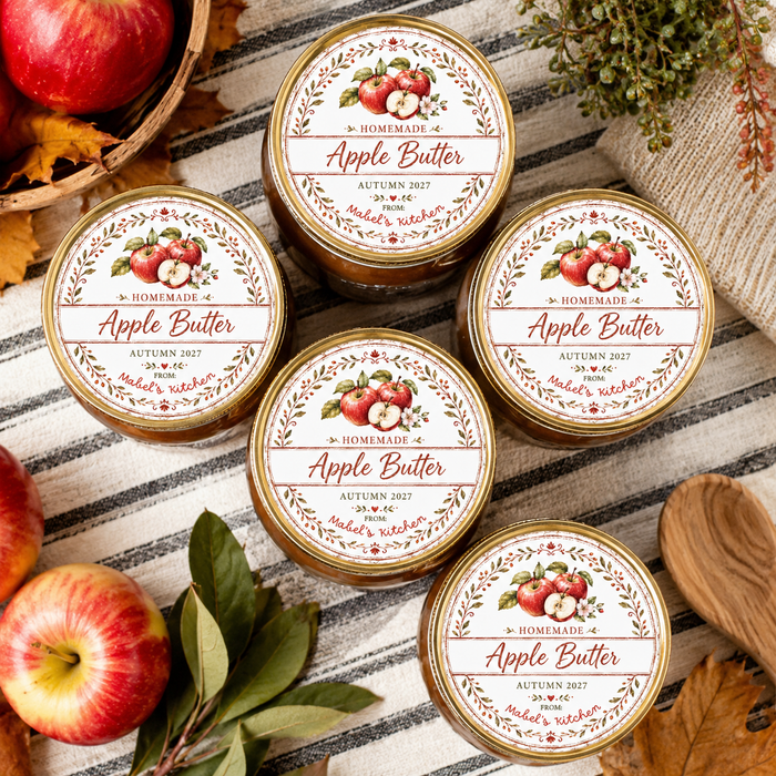 Apple Butter Canning Jar Labels