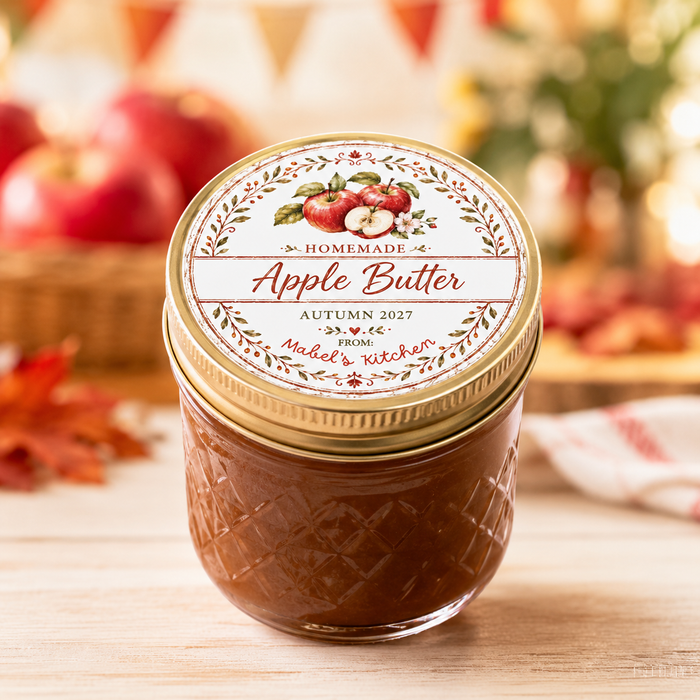 Apple Butter Canning Jar Labels