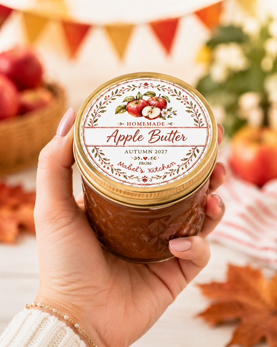 Apple Butter Canning Jar Labels
