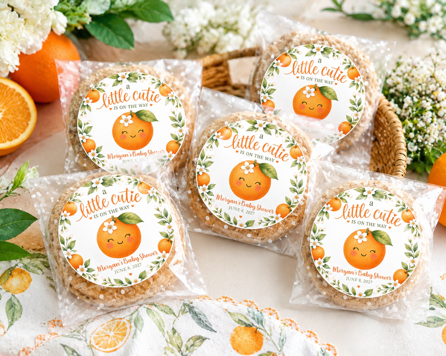 Little Cutie Baby Shower Stickers