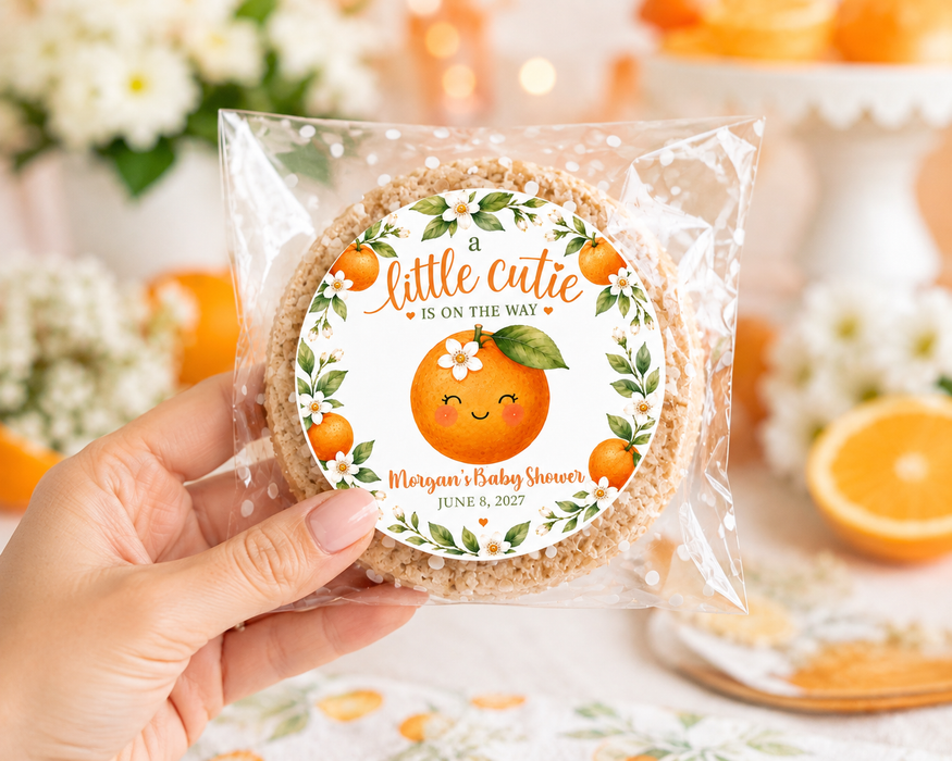 Little Cutie Baby Shower Stickers