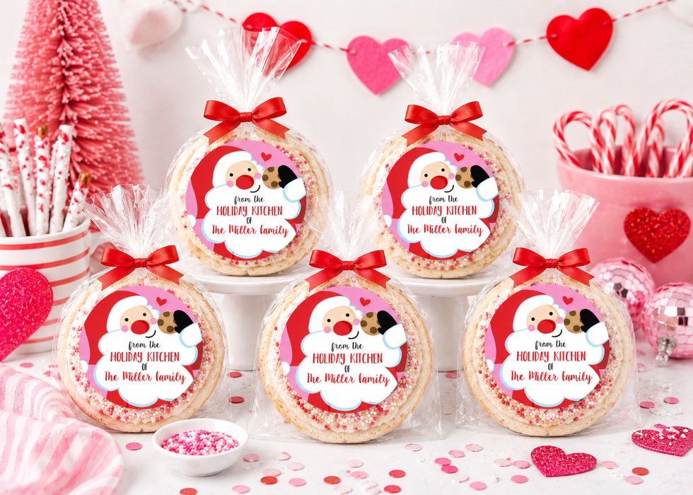 Santa Cookie Holiday Kitchen Labels